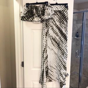NWT 12th Tribe skirt and crop top set
